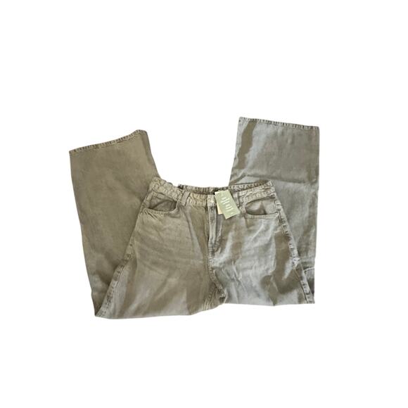 H&M Skinny wide large jeans gray black  zs 12 regular waist taille standard - Picture 2 of 7